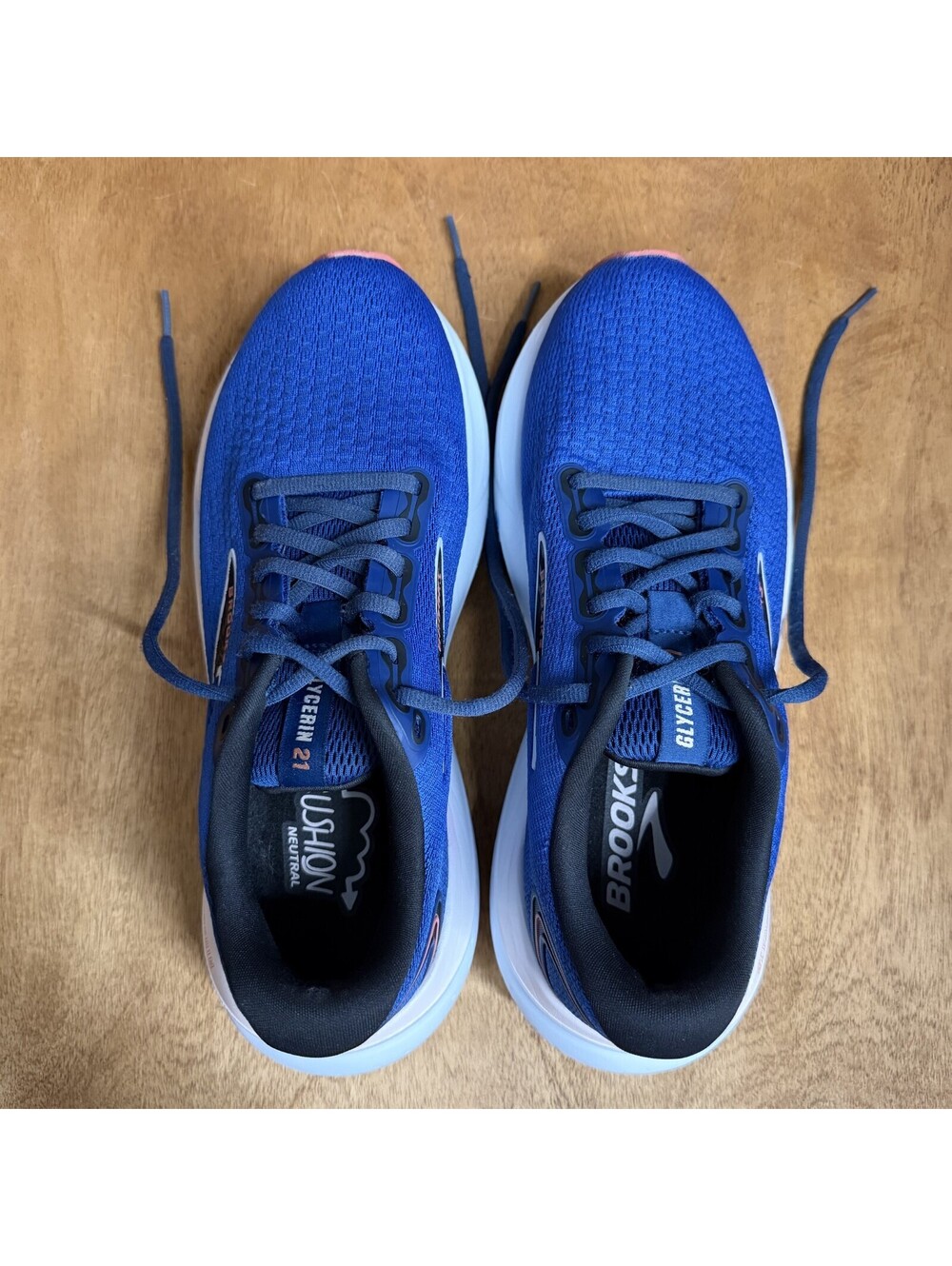 Brooks Glycerin 21 Shoes Women Sz 9 B Blue DNA Loft Cushion Sneakers 1204081B496 - Picture 9 of 15